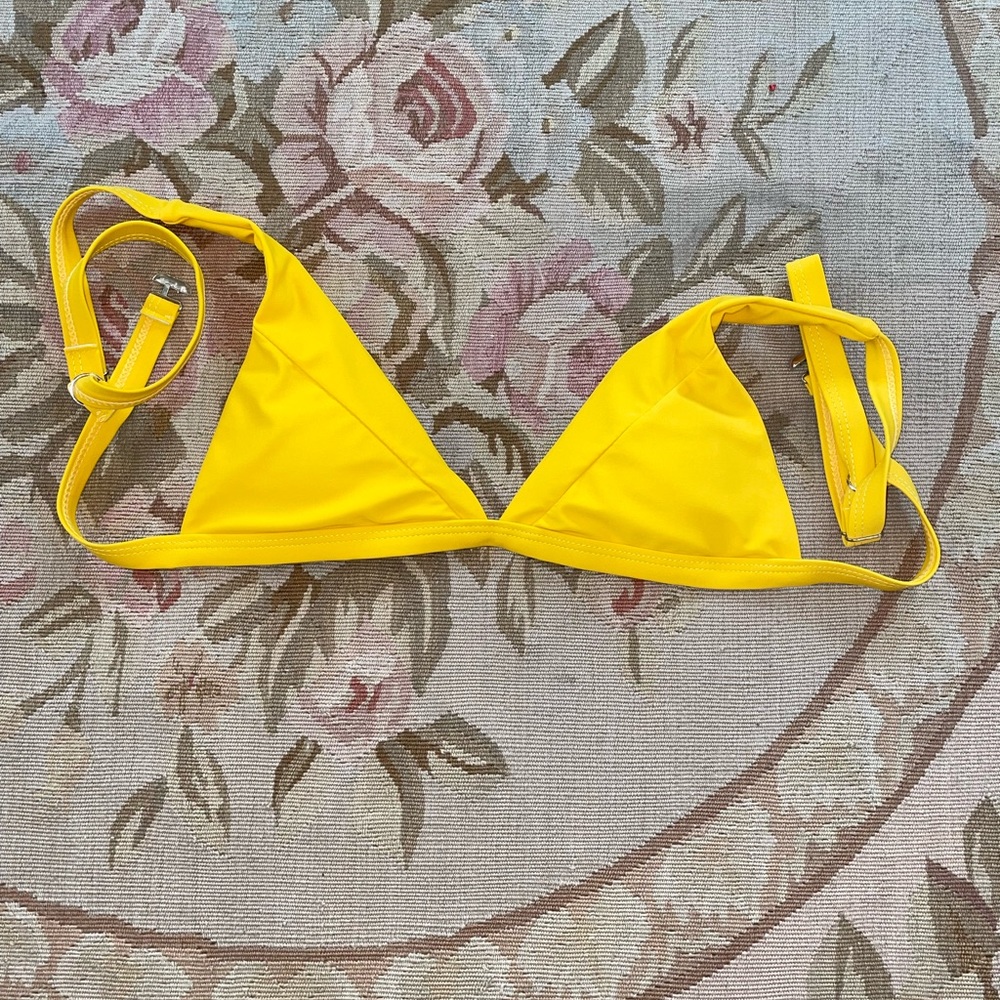 Women’s Yellow Zaful Swimsuit Bikini Top